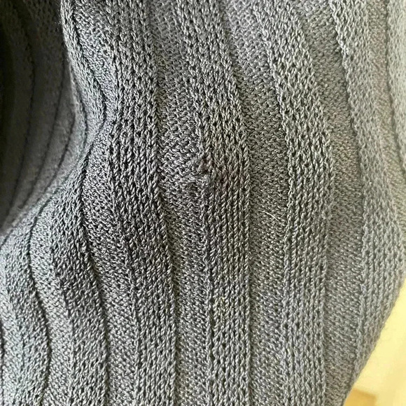 St. John Sport Marie Grey Boat Neck Knit Top - Picture 6 of 7